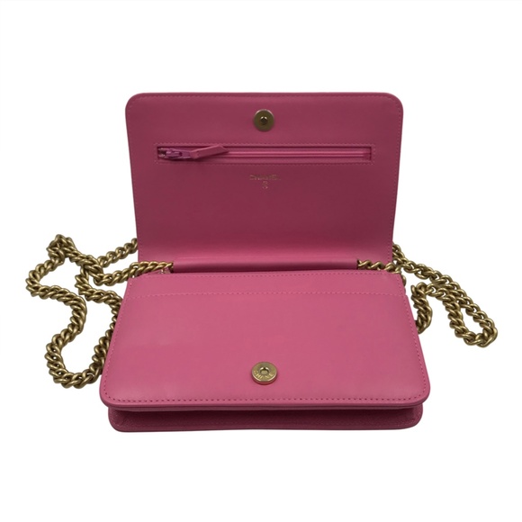 ❤️SOLD❤️Authentic Chanel Boy Bag Wallet On A Chain - Picture 6 of 8